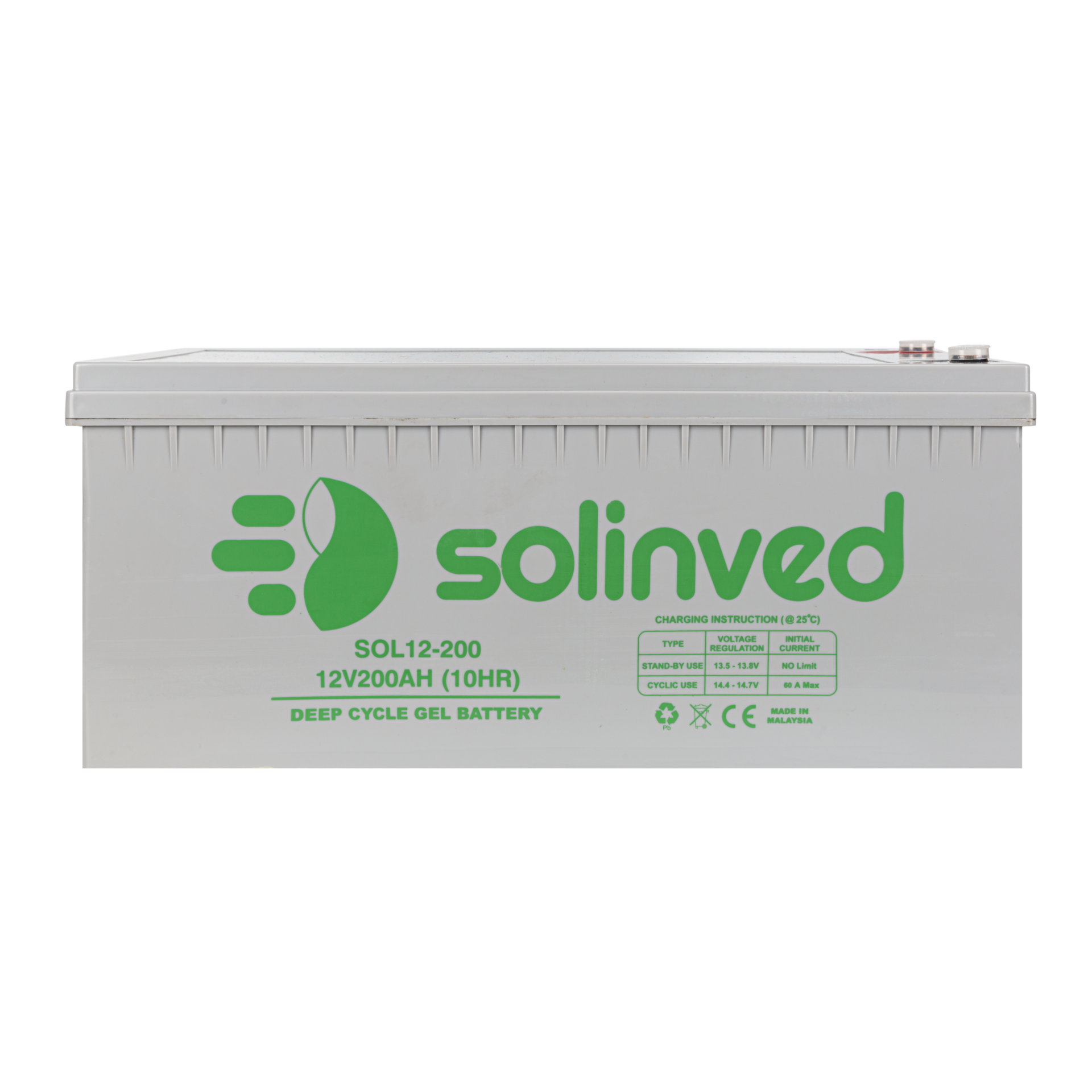 Solinved 12V 200aH Jel Akü
